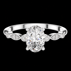 0.072 Ct Ring in 925 Sterling Silver