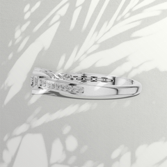 0.92 Ct Lab-Grown Diamond Solitaire Ring in 925 Sterling Silver