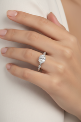 0.072 Ct Ring in 925 Sterling Silver