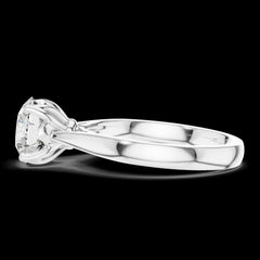 1.50 Ct Round Cut Lab-Grown Diamond & Moissanite Solitaire Ring in 925 Sterling Silver