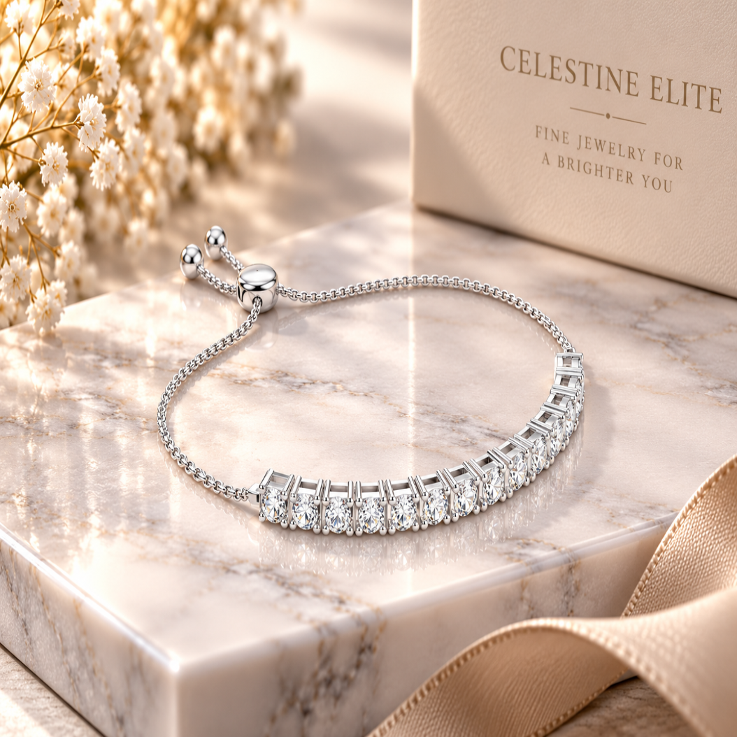 5.94 Ct Diamond Diamond Cord Bracelet in 925 Sterling Silver – GLBR-0068