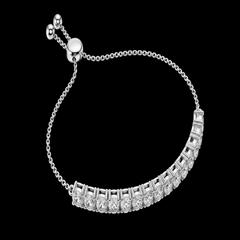 5.94 Ct Diamond Diamond Cord Bracelet in 925 Sterling Silver – GLBR-0068