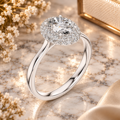 1.381 Ct Ring in 925 Sterling Silver