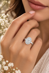1.381 Ct Ring in 925 Sterling Silver
