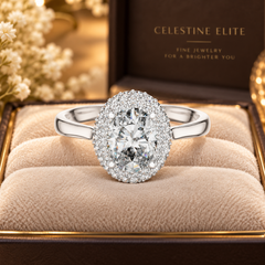 1.381 Ct Ring in 925 Sterling Silver