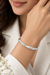 0.70 Ct Diamond Accent Bracelet in 925 Sterling Silver