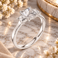 1.40 Ct Ring in 925 Sterling Silver