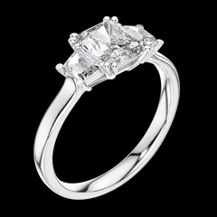 1.40 Ct Ring in 925 Sterling Silver