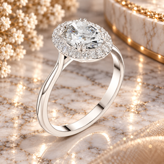 0.176 Ct Ring in 925 Sterling Silver
