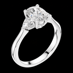 1.30 Ct Ring in 925 Sterling Silver
