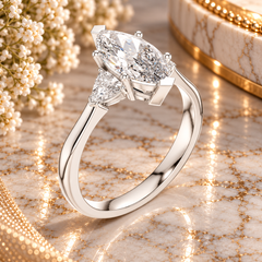 1.30 Ct Ring in 925 Sterling Silver