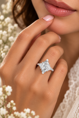 1.30 Ct Ring in 925 Sterling Silver