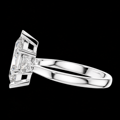 1.30 Ct Ring in 925 Sterling Silver