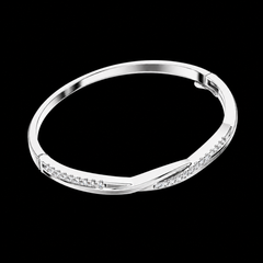 0.70 Ct Diamond Accent Bracelet in 925 Sterling Silver